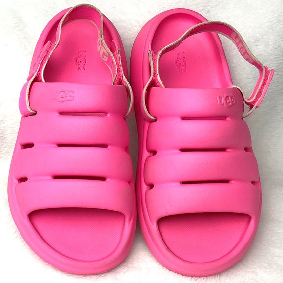 UGG Big Kids Sport Yeah Sandals Taffy Pink Size 4K - Picture 3 of 14